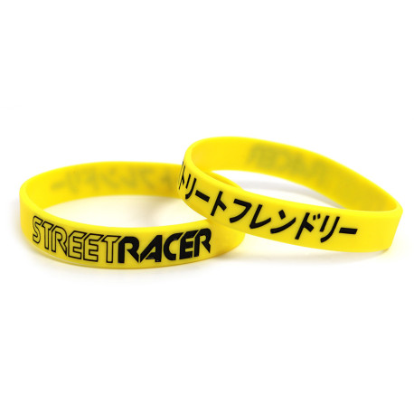 Rubber wrist band Street Racer brățară (galben) | race-shop.ro