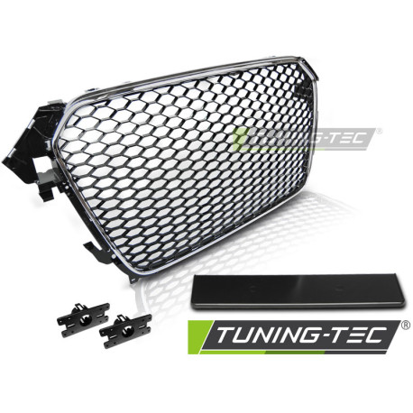 Bazár GRILLE SPORT CHROME NEGRU se potrivește AUDI A4 (B8) 11.11-15 DETERIORAT | race-shop.ro