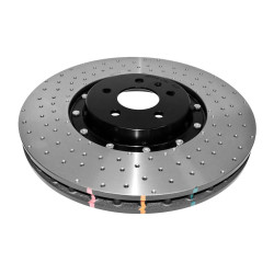 DBA 5000 series Crossed Drilled & Dimpled Black Hat DBA52774BLKXD (2 pcs)