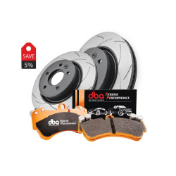 DBA Brake Kit 4000 Series T3 Slotted & Xtreme Performance Brake Pads DBA42959S-2063XP