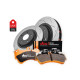 Frâne DBA DBA Brake Kit 4000 Series T3 Slotted & Xtreme Performance Brake Pads DBA42225S-2215XP | race-shop.ro
