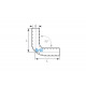 Cot 90° Cot silicon RACES Basic 90° - 42mm (1,65") | race-shop.ro