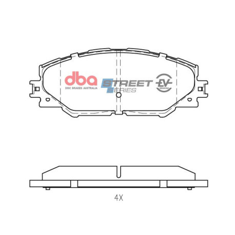 Frâne DBA DBA Street Series EV Brake Pads DB1801SSEV | race-shop.ro