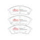 Frâne DBA DBA Brake Pads Xtreme Performance, Front Axle DB2379XP | race-shop.ro