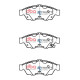 Frâne DBA DBA Brake Pads Street Series Ceramic, Front Axle DB1733SS | race-shop.ro