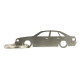Car-Shapes keychains Audi 80 sedan stainless steel keychain | race-shop.ro