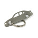 Car-Shapes keychains BMW 5 series E39 limousine stainless steel keychain | race-shop.ro