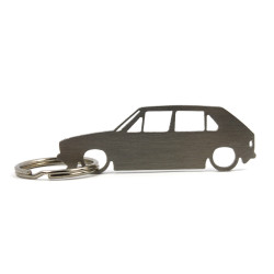 VW Volkswagen Golf MK1 5d stainless steel keychain