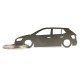 Car-Shapes keychains Skoda Fabia MK3 5d stainless steel keychain | race-shop.ro