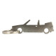 Car-Shapes keychains VW Volkswagen Golf MK1 Cabrio stainless steel keychain | race-shop.ro