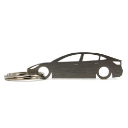 Tesla Model 3 stainless steel keychain