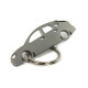 Car-Shapes keychains Ford Focus MK2 5d stainless steel keychain | race-shop.ro
