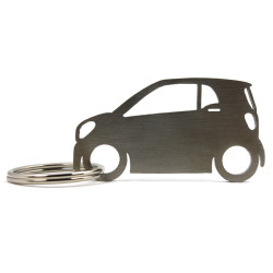 Smart Fortwo MK3 stainless steel keychain