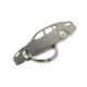 Car-Shapes keychains Porsche Panamera stainless steel keychain | race-shop.ro