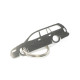 Car-Shapes keychains Opel Omega B wagon stainless steel keychain | race-shop.ro