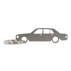 Mercedes W123 limousine stainless steel keychain
