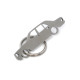 Car-Shapes keychains Mercedes W123 limousine stainless steel keychain | race-shop.ro