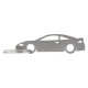 Car-Shapes keychains Mitsubishi Eclipse GSX stainless steel keychain | race-shop.ro
