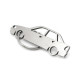 Car-Shapes keychains Opel Astra F sedan breloc din oțel inoxidabil | race-shop.ro