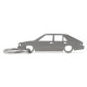 Car-Shapes keychains FSO Polonez Borewicz stainless steel keychain | race-shop.ro