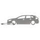 Car-Shapes keychains Volvo V40 MK2 stainless steel keychain | race-shop.ro