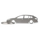 Car-Shapes keychains Renault Laguna 3gen wagon stainless steel keychain | race-shop.ro
