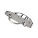 Car-Shapes keychains Renault Laguna 3gen wagon stainless steel keychain | race-shop.ro