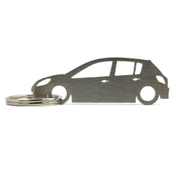 Renault Clio 3gen 5d stainless steel keychain