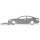 Car-Shapes keychains Mercedes C W204 coupe stainless steel keychain | race-shop.ro