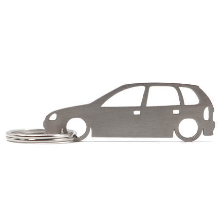 Car-Shapes keychains Opel Corsa B 5d breloc din oțel inoxidabil | race-shop.ro