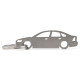 Car-Shapes keychains Volvo S40 MK2 stainless steel keychain | race-shop.ro