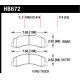Plăcuțe frână HAWK Performance Hawk Brake Pad LTS HB672Y.714 | race-shop.ro