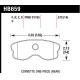 Plăcuțe frână HAWK Performance Hawk Brake Pad Performance Ceramic HB659Z.570 | race-shop.ro