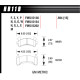 Plăcuțe frână HAWK Performance Hawk Brake Pad Black (15 mm) HB119M.594 | race-shop.ro