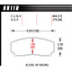 Plăcuțe frână HAWK Performance Plăcuță de frână Hawk HPS 5.0 HB110B.654 | race-shop.ro
