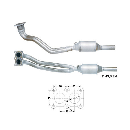 DPF, catalizator model sprecific Catalizator Magnaflow pentru AUDI SEAT SKODA VOLKSWAGEN | race-shop.ro