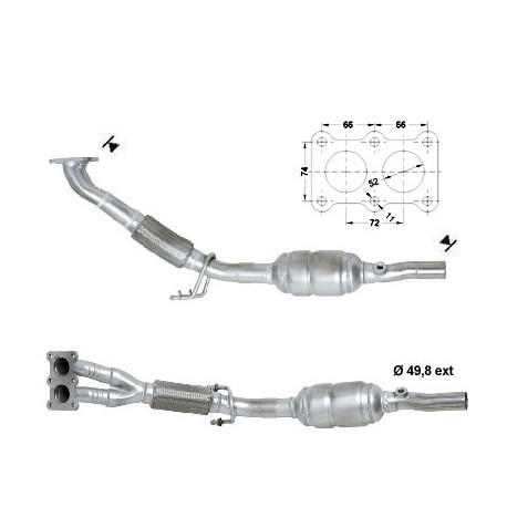 DPF, catalizator model sprecific Catalizator Magnaflow pentru AUDI SEAT SKODA VOLKSWAGEN | race-shop.ro
