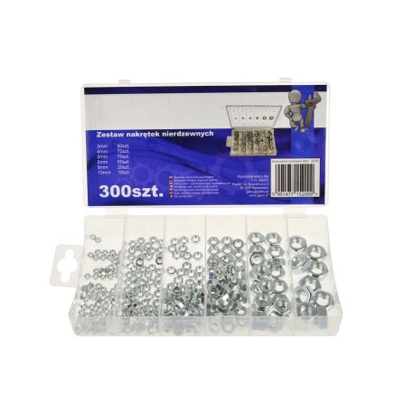 Seturi șaibe, inele O, piulițe Set of stainless steel nuts - 300pcs | race-shop.ro