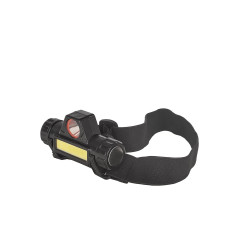 LED Headlamp with a rotatable head COB 3W + XPE 800mAh IP20