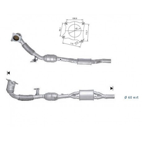 DPF, catalizator model sprecific Catalizator Magnaflow pentru AUDI | race-shop.ro