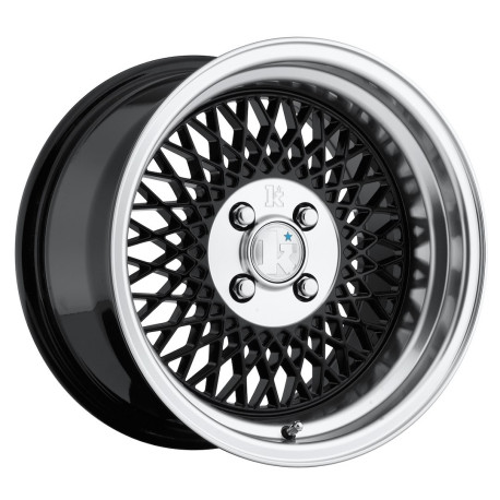 Klutch wheels Klutch SL1 16x8 ET15 4x100 Gloss Black w/ Machined Lip | race-shop.ro