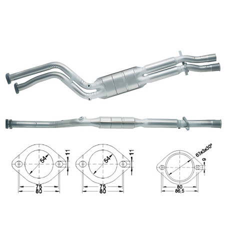DPF, catalizator model sprecific Catalizator Magnaflow pentru BMW | race-shop.ro