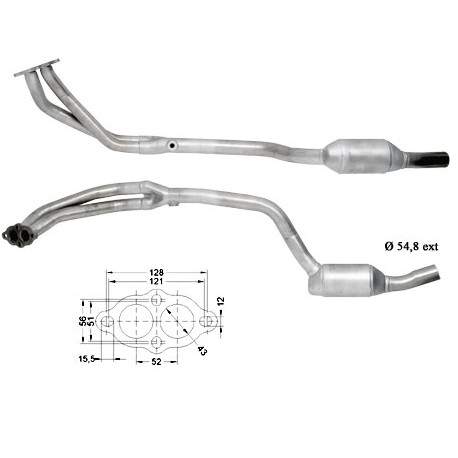 DPF, catalizator model sprecific Catalizator Magnaflow pentru BMW | race-shop.ro