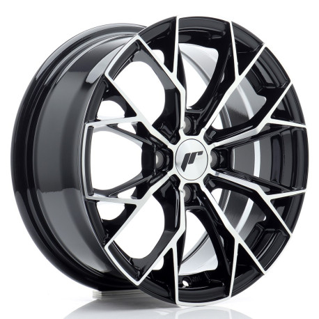 Jante Jantă Japan Racing JR49 15x6,5 ET35 4x100 Gloss Black Machined Face | race-shop.ro