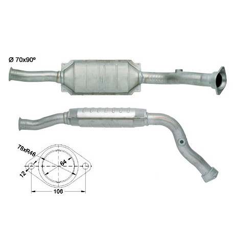 DPF, catalizator model sprecific Catalizator Magnaflow pentru CITROËN FIAT PEUGEOT | race-shop.ro