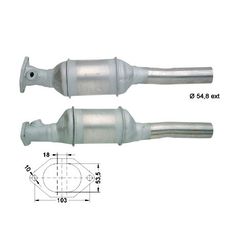 DPF, catalizator model sprecific Catalizator Magnaflow pentru FIAT | race-shop.ro