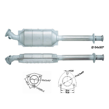 DPF, catalizator model sprecific Catalizator Magnaflow pentru FIAT LANCIA | race-shop.ro