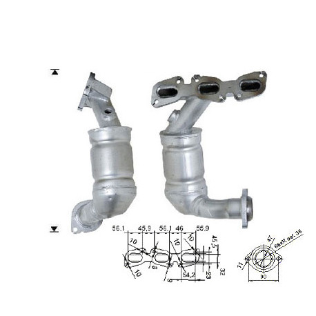 DPF, catalizator model sprecific Catalizator Magnaflow pentru FORD | race-shop.ro