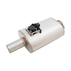 Tobă cu clapetă Varex 6"x10"x15" intrare flanșată 3.5", ieșire single-wall 3.5"