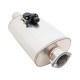 Tobe universale cu clapetă Varex tobă evacuare universală cu clapetă 6"x10"x15" intrare cu flanșă 3.5", ieșire perete simplu 3.5" | race-shop.ro